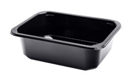 Verschlussschale schwarz – einteilig 187x137x48  400 Stk